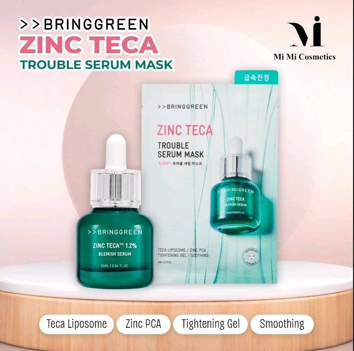 Bring Green Zinc Teca Trouble Serum Mask