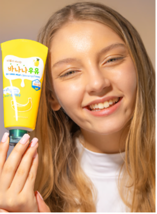 Kwailnara Banana Milk Cleansing Foam 120ml