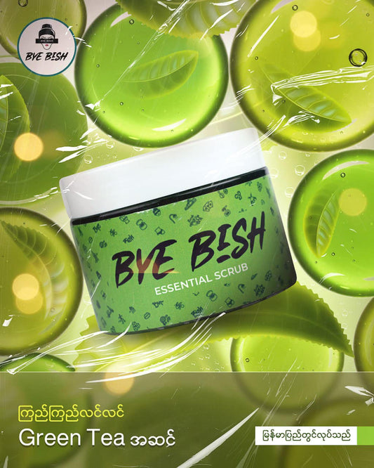 A Moe Bye Bish Essential Scrub 350g ( Green Tea )