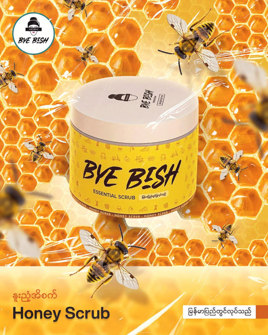A Moe Bye Bish Essential Scrub 350g ( Honey )