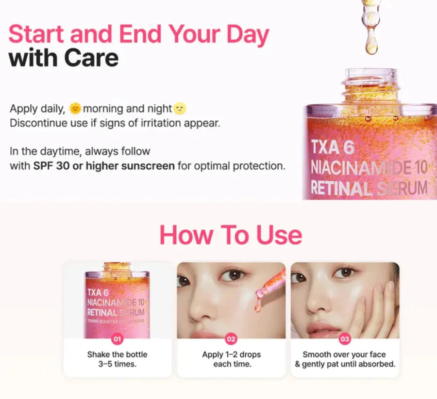 Purito Txa 6 Niacinamide 10 Retinal Serum 30ml