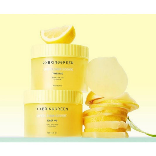 Bring Green Super Lemon Glutathione Toner Pad 90pads