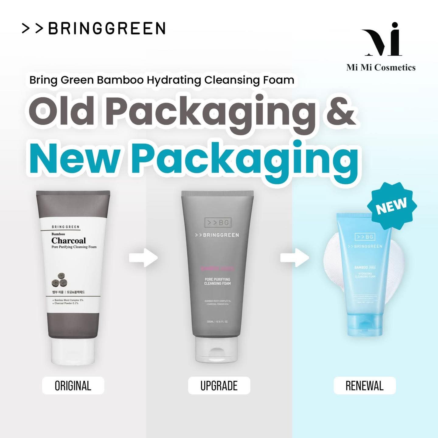 Bring Green Bamboo Hydrating Cleansing Foam 120ml