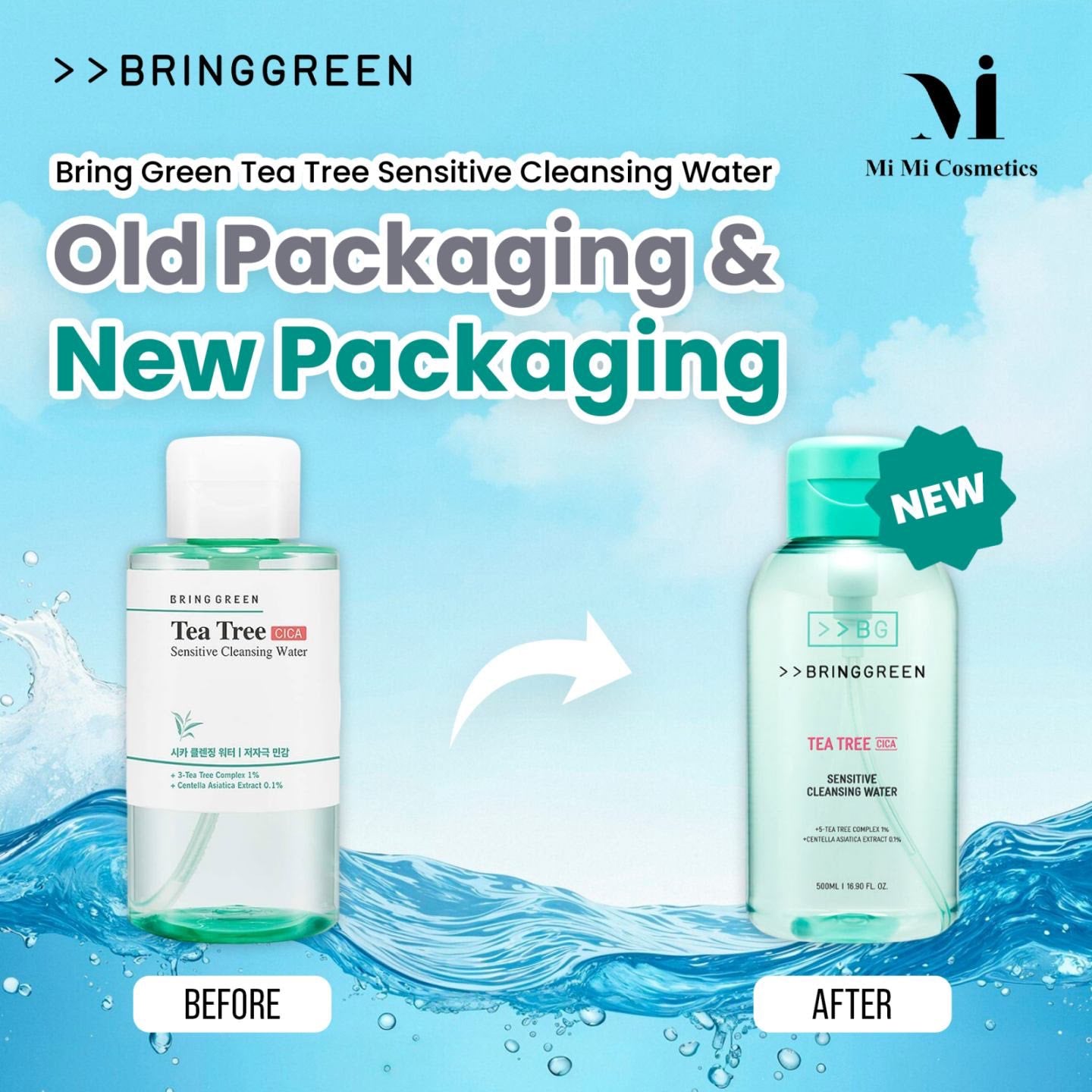Bring Green Tea Tree Cica Sensitive Cleansing Water