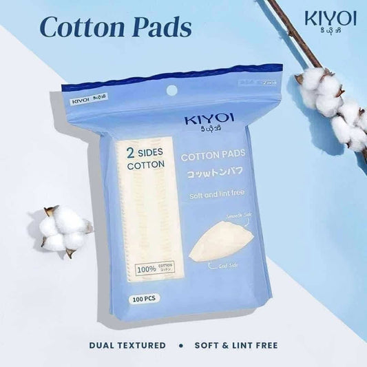 KIYOI 2 Slides Cotton Pads 100 Sheets