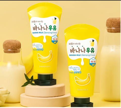 Kwailnara Banana Milk Cleansing Foam 120ml