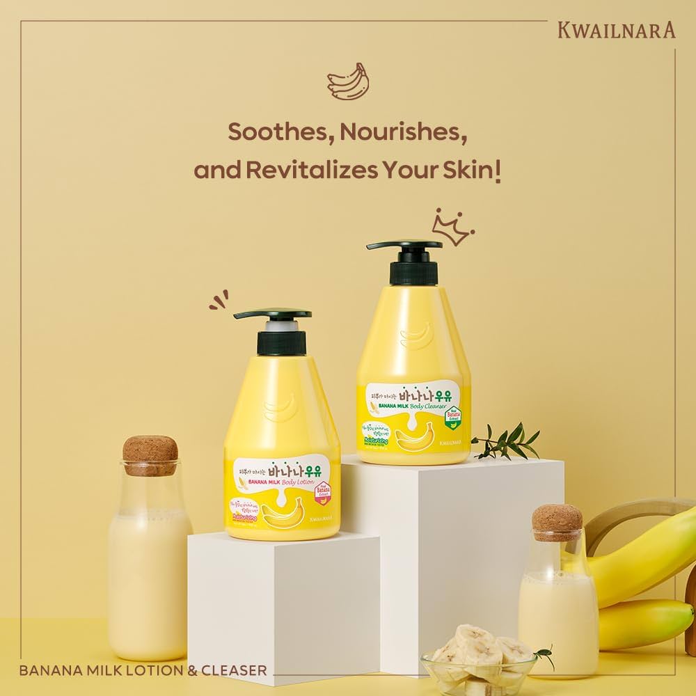 Kwailnara Banana Milk Body Lotion 560g
