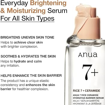 Anua Rice 70 Ceramide Hydrating Barrier Serum 50ml