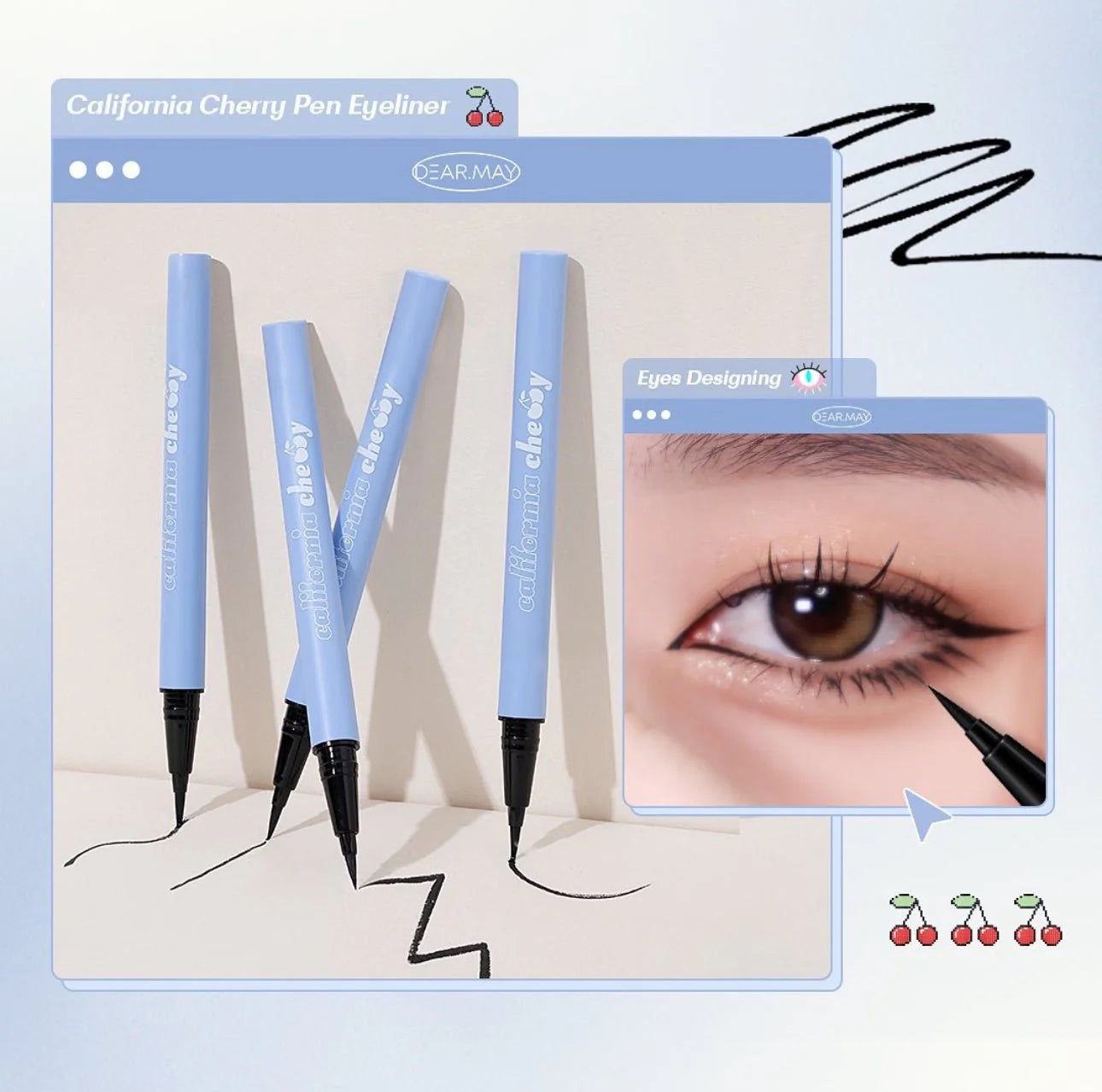 Dear May Califonia Cherry Pen Eyeliner