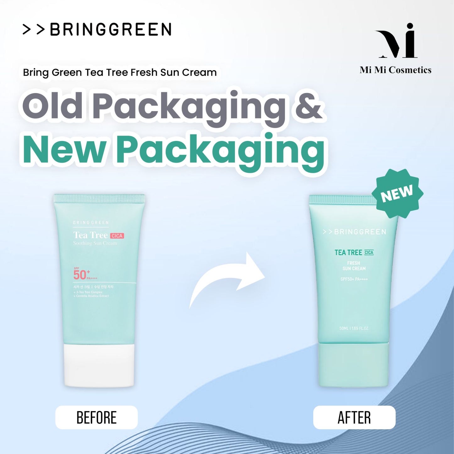 Bring Green Tea Tree Cica Fresh Sun Cream 50ml