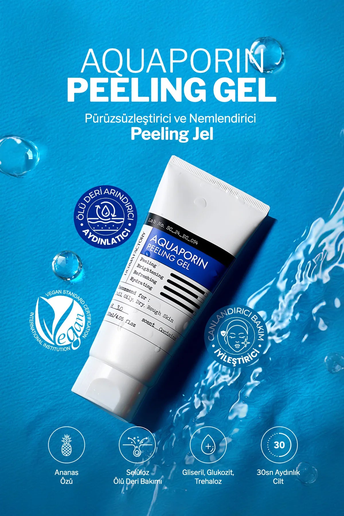 Dermafactory Aquaporin Peeling Gel 120ml