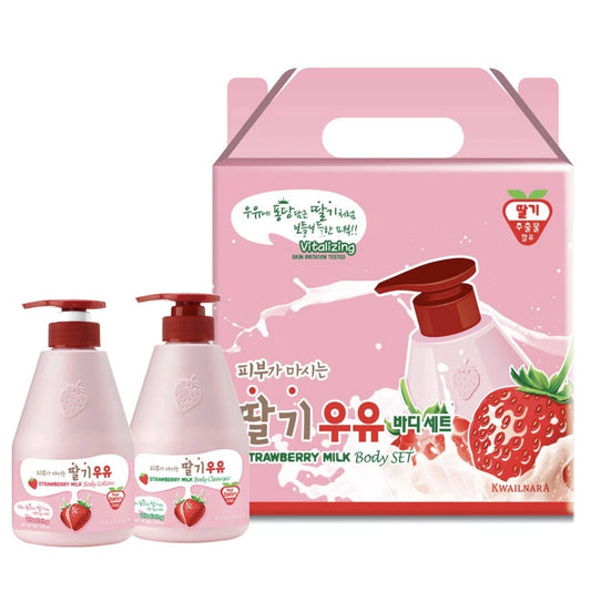Kwailnara Strawberry Milk Body Special Set 560g