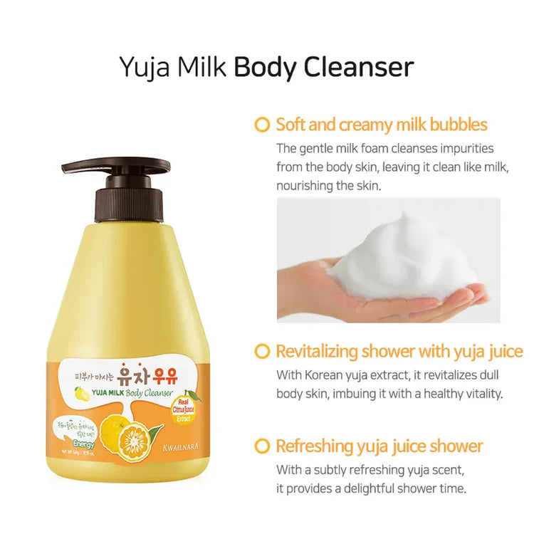 Kwailnara Yuja Milk Body Cleanser 560g